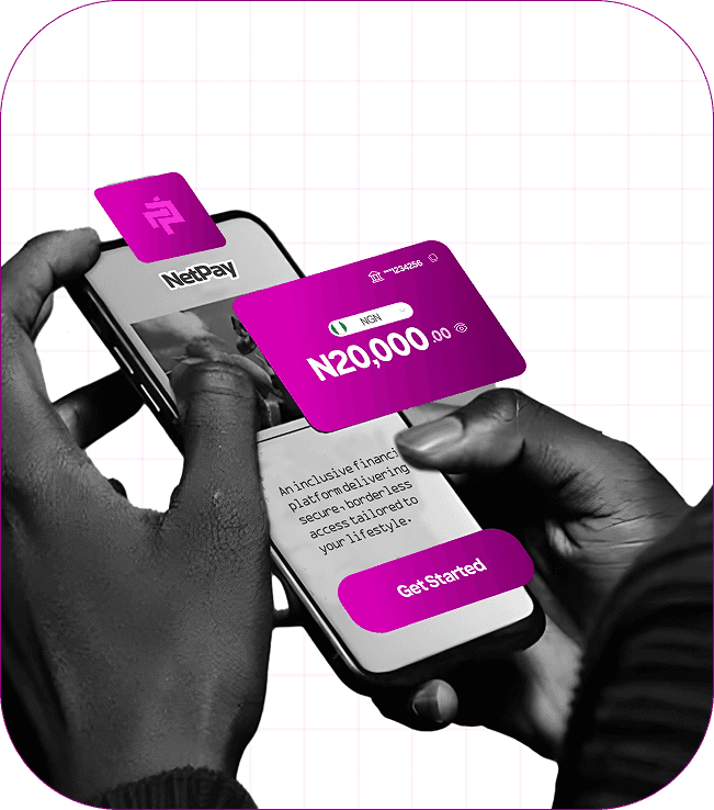 Someone using the NetPay app